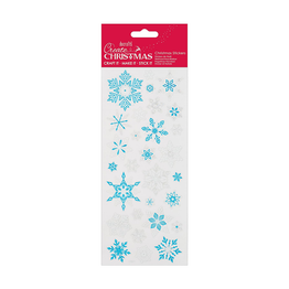 Christmas Shiny Outline Stickers - Snowflakes