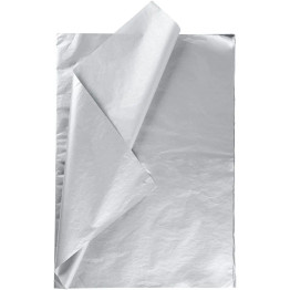 50 x 70cm Tissue Paper (6pk) - Silver