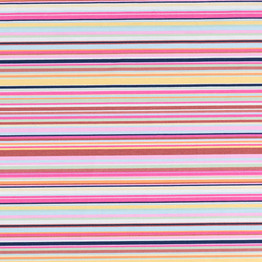 Cotton Poplin Print - Multi Stripes Col. 2 - Per ½ Metre