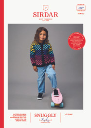 Speed Check Cardigan in Sirdar Snuggly Replay DK (2629) -PDF