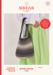 No Slough Shoulder Bag in Sirdar Jewelspun Ombre Aran (10847) - PDF