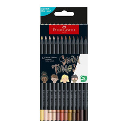 Faber Castell Black Edition Colour Pencils (12pcs) - Skin Tones