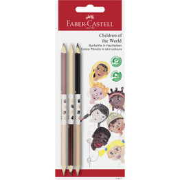 Faber Castell Colour Pencils (3pcs) - Children of the World