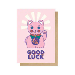 Image for Greeting Card - Good Luck Cat