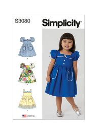 Toddler's Dress in Simplicity Kids (S3080)