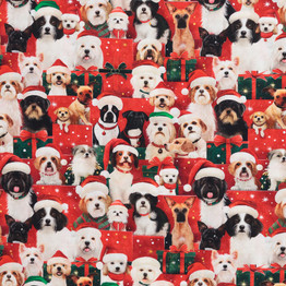 Gotta Have It: Christmas Dogs - 100% Cotton