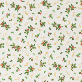 Poinsettia Greetings - 100% Cotton