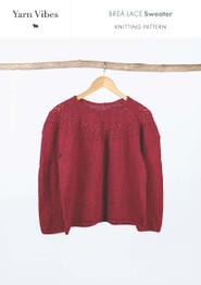 Breá Lace Sweater in Yarn Vibes Irish Tweed 4 Ply