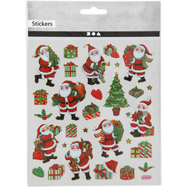 Sticker Sheet (29pcs) - Traditional Christmas Designs