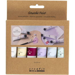 Gouache Paint (6pcs) - Pastel