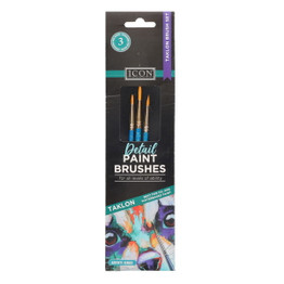 Detail Paint Brush Set (3pk) - Golden Taklon