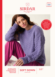 Soft Cable Sweater in Sirdar Soft Down (10881) - PDF