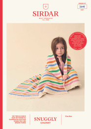 Scandi Stripes Blanket in Sirdar Snuggly Chunky (2640) - PDF