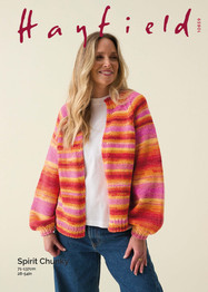 One Piece Raglan Cardigan in Hayfield Spirit Chunky (10859) - PDF