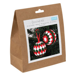 Christmas Crochet Kit - Festive Baubles