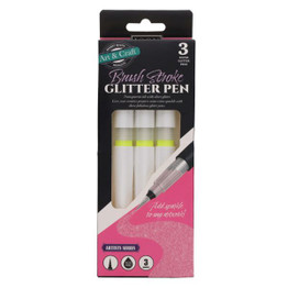 Icon Brush Stroke Glitter Pens (3pk)