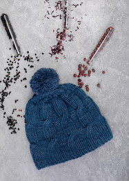 Yarn Vibes 100% Organic Irish Knitting Kit: Riley Aran Hat