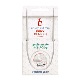Pony Classic Fixed Circular Knitting Needles - 3.00mm