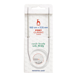 Pony Classic Fixed Circular Knitting Needles - 3.25mm