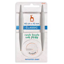 Pony Classic Fixed Circular Knitting Needles - 10.00mm