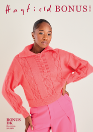 Collared Sweater in Hayfield Bonus DK (10589)