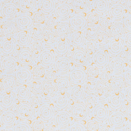 Golden Cosmos: Swirling Sky - 100% Cotton