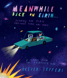 Book cover for Meanwhile Back on Earth by Oliver Jeffers