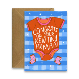Image for Greeting Card - Tiny New Human