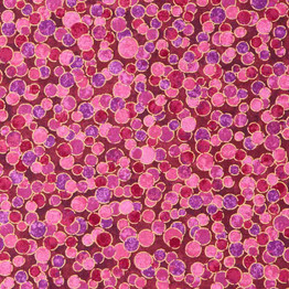 Shimmer Basics: Small Bubbles on Hibiscus - 100% Cotton