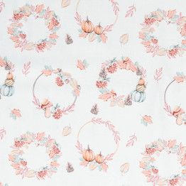 Falling Leaves: Autumn Wreaths - 100% Cotton