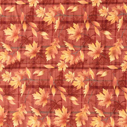 Autumn Awakening: Leaf Cascade - 100% Cotton