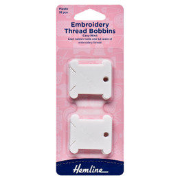 Embroidery Thread Bobbins (30pcs) - Plastic Card
