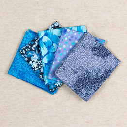 Fat Quarter Bundle (5pcs) - Blue Geo Blender Bundle 2