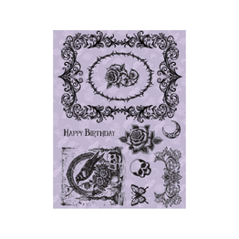 A5 Stamp Set - Gothic Midnight Elegy