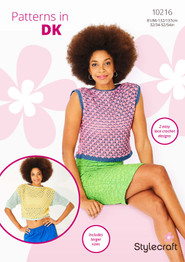 Crochet Top & Sweater in Stylecraft Naturals Bamboo + Cotton DK (10216) - PDF - CROCHET