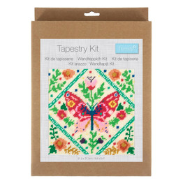 Half Stitch Tapestry Kit - Floral Butterfly