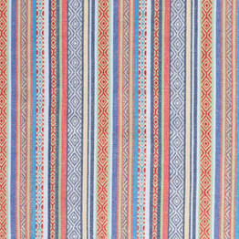 Recycled Ethnic Jacquard: Multi Stripe - Per ½ Metre