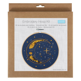 Embroidery Kit w/Hoop - Moon