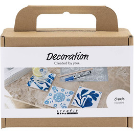 Mini Craft Kit Decoration - Porcelain Coasters