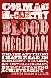 Book cover for Blood Meridian by Cormac McCarthy