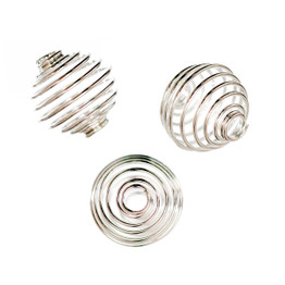 Silver Wire Beading Cage - 3pk