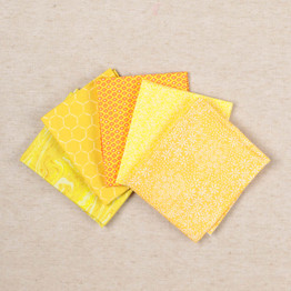 Fat Quarter Bundle (5pcs) - Yellow Blender Bundle 1