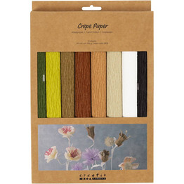 High Quality Crepe Paper Pack (8pcs) - Natural