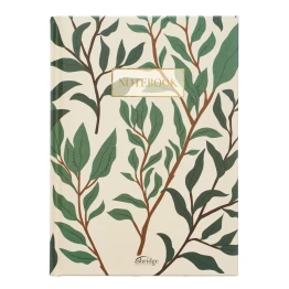 A6 Lined Notebook - Leaves