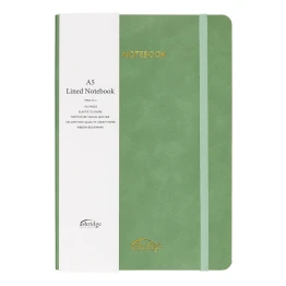A5 Rainbow Edge Lined Notebook - Mint