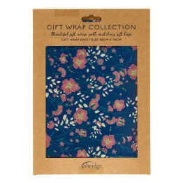 Gift Wrap Pack - Navy Floral