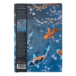 A5 Lined Foil Notebook - Koi