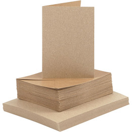 A6 Cards & Envelopes (50pk) - Natural