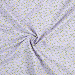 Ditsy Daisies in lilac - 100% Cotton
