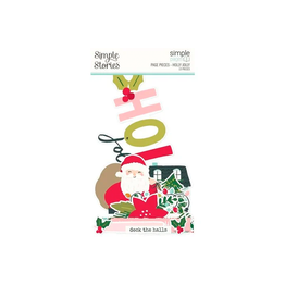 Die-Cut Embellishments (13pcs) - Holly Jolly